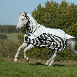 Bucas Buzz-Off Rain Zebra & Neck, 120