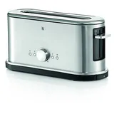 WMF Lineo Toaster Langschlitz mit Brötchenaufsatz, 2 Scheiben, XXL-Toast, Bagel-Funktion, 10 Bräunungsstufen, 900 W Toaster edelstahl matt