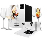 Eisch Sky SensisPlus Weissweingläser inkl. Poliertuch, Weingläser, Transparent, & Trinken, Gläser,