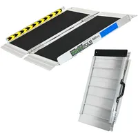 Trutzholm Alu Rollstuhlrampe 61 cm Traglast 272 kg klappbar Antirutsch schwarz/grau