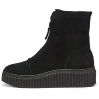 Marc O'Polo Marc OߴPolo mit Reißverschluss vorne", Damen, Stiefeletten aus Veloursleder Front-Reißverschluss, schwarz (Black), 40