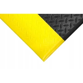 COBA Europe Arbeitsplatzmatte PVC 600 x 900 mm Schwarz/Gelb