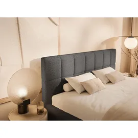 FEDVE Polsterbett, Schwarz, Textil, 140x200 cm, Schlafzimmer, Betten, Polsterbetten