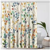 IGINOA Duschvorhang 180 x 200 cm beige