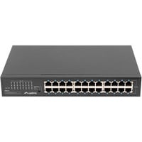LANBERG RSGE-24 Netzwerk-Switch Unmanaged Gigabit Ethernet (10/100/1000) 1U Schwarz