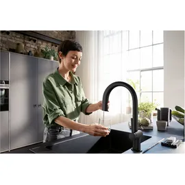 Hansgrohe Aqittura M91 Einhebelmischer Mattschwarz