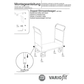 Schäfer Shop Select Doppel-Stirnwandwagen 500 kg