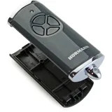 Hörmann Handsender Cover HSE4BS Anthrazit Hochglanz 4510785 Leer Gehäuse ohne Batterie ohne Platine Ersatzteil Ober- und Unterschale