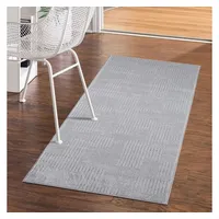 Carpet City Teppich Kurzflor Wohnzimmer - Grau - 80x150