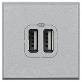 Legrand USB-Steckdose Axolute Aluminium HC4285C2