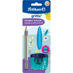 Pelikan Set griffix BS, Rad.,Ansp., blau 1 ST, B, Grau, Dreieckig, Kunst, Hobby,