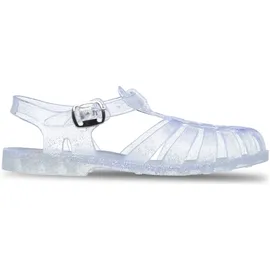 Roxy Sandale ROXY "Rg The Croisette", Jungen, Gr. 35, transparent (silber), Obermaterial: 98% synthetisches Tr/ 2% Metall, Futter 100% synthetisches Tr, Laufsohle: 100% synthetisches Tr., Schuhe Sandale