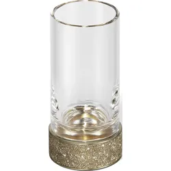 Rocks Zahnbürstenbecher glatt gold matt