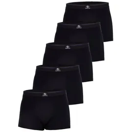 haasis bodywear Boxershorts unifarben schwarz S 5er Pack