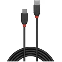 Lindy USB-Kabel USB 3.2 Gen2x2 USB-C® Stecker, USB-C® Stecker Schwarz beidseitig verwendbare