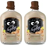 Kleiner Feigling Special Edition Cookie Vanilla (0,5l) – Veganer Creamlikör auf Vodka-Basis mit süßem Schokokeks-Vanille-Geschmack – Frech, cremiger Shot für jede Feier – 15% Vol. (Packung mit 2)