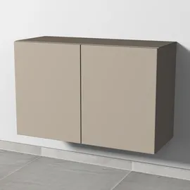 Sanipa 4balance Anbauschrank mit 2 Türen, Sandgrau-Matt,
