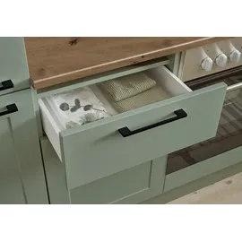 BASIC by Balculina Winkelküche L-Form 310 cm grün
