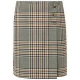 Comma, Comma Kurzer Karo-Rock in Wickel-Optik - 40