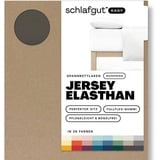 schlafgut Easy Jersey Elasthan Boxspring 180 x 200 - 200 x 220 cm sand deep