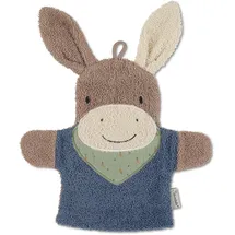 Sterntaler Waschhandschuh Esel Emmilius, blau