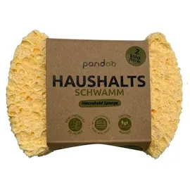 pandoo Spülschwamm nachhaltiger Haushaltsschwamm, mit Scheuerseite, 2 Stück