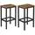 VASAGLE Barhocker 40 x 30 x 65 cm Braun/Schwarz