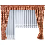 Stickereien Plauen Gardine »Diana« Kräuselband 1 Stk. tlg. veredelt mit echter er Spitze Stickerei, 338939-13 weiß