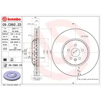 Brembo Bremsscheibe BREMBO 09.C982.23