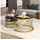 stilvora Couchtisch-Set Schwarz MDF 70 x 45,5 cm