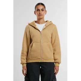 URBAN CLASSICS Bonded Sherpa Reißverschlusspullover Union Beige L