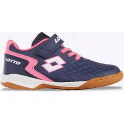 Hallenschuh LOTTO, Gr. 35, blau (navy, fr.pink), Synthetik, sportlich, Schuhe, - auch für den Hallensport