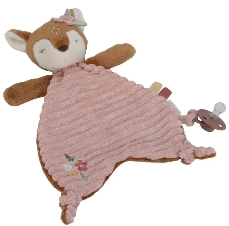 Little Dutch Fairy Garden Cuddle Cloth Schmusetuch mit Clip 0 m+ Pink 1 St.