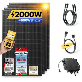 solakon Balkonkraftwerk Solaranlage 800W inkl. Solakon - onPower