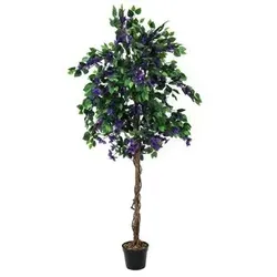 EUROPALMS Bougainvillea, lavendel, Kunstpflanze, 180cm