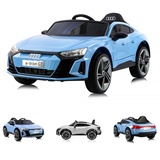Chipolino Kinder Elektroauto Audi E-Tron Fernbedienung MP3- USB- Anschluss Gurt blau