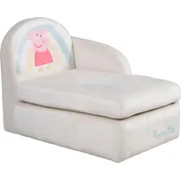 roba roba® Kindersofa »Peppa Pig«, mit seitlicher Armlehne, grau