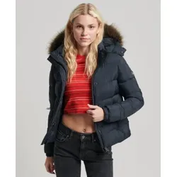 Superdry für Damen. W5011178A Kurze Zwischenbekleidung Kapuzenjacke schwarz (XS), Lässig, Nylon