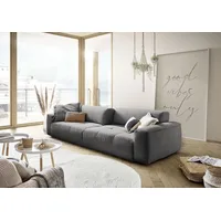 Candy Big-Sofa 3C CANDY "Yoshy Mega Sofa mit Komfortfunktionen, modern und bequem", grau (dunkelgrau), B:298cm H:74cm T:120cm, 88% Polyester, 12% Polyacryl, Sofas, Big-Sofa, Zwei Sitztiefen durch verstellbare Rückenlehne, Bezug in Cord