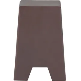 Woood Beistelltisch Zina - Glasfaser Braun, Betonoptik, 36 x 36 cm",