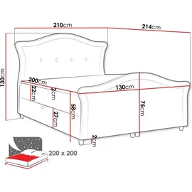 Mirjan24 Bedran Lux 200 x 200 cm Grau