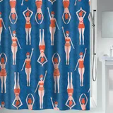 Spirella Duschvorhang Baigneuses 180 x 200 cm blau/rot