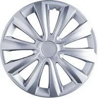 Trimak Radkappen 13-14-15-16 Zoll 4er Set Radzierblenden Silber Schwarz Schlagfest, Silber / 16-Zoll-Radkappen, ABS Kunststoff, Schlagfest, Hochwertig silberfarben