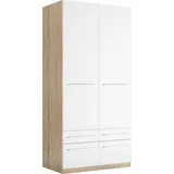 Priess »Schrank Garderobe Wäscheschrank Barcelona in 5 Breiten«, viel Stauraum, geräumige Schubkästen, mit Spiegel, MADE IN GERMANY