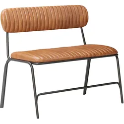 Retro Sitzbank | Leder | Braun | Retrobank