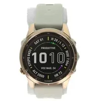 Garmin Fenix 7S Solar rosegold/Beige (010-02539-11) rosegold/Beige | Zustand: sehr gut |  AN613603