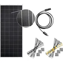 osnatech Ergänzungsmodul für Mini-PV-Set 600 "Balkonkraftwerk" FLEX 310W-1 UPGRADE Balkon-Solaranlage