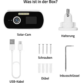 Hombli smarte Solar-Überwachungskamera Weiß