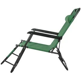 SPRINGOS Sonnenliege  klappbar grün