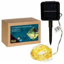IDENA LED Micro Lichterkette 120 LEDs in Warmweiß12,4 m